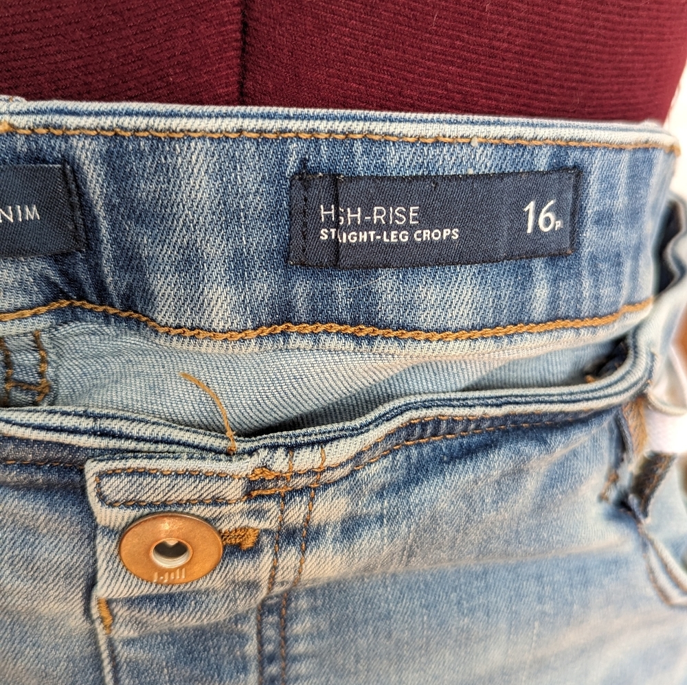 J Jill cropped straight leg jeans